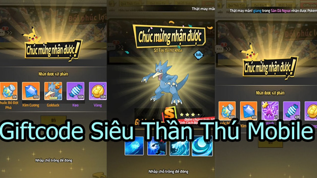 Siêu Thần thú có nhiều event tặng giftcode cho tân thủ